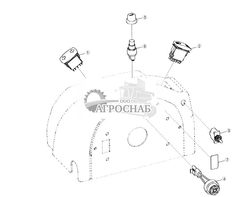 Переключатели передней панели (стандартные органы управления) - ST3500 431.jpg